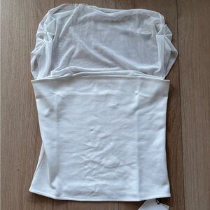 White Short Sleeve Women's Top